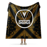 VKD Blanket (XL) - Lovely Paisley (Royal - Black)