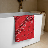 VKD Towel - Lovely Paisley II (Red)