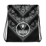 VKD Drawstring Bag - Lovely Paisley (Black)