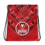 VKD Drawstring Bag - Lovely Paisley (Red)