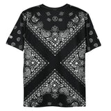 VKD T-shirt - Love Paisley X (AOP) (Black)