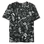 VKD T-shirt - Joyful Doodle (AOP) (Dark)