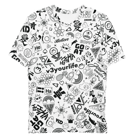 VKD T-shirt - Joyful Doodle (AOP) (Light)