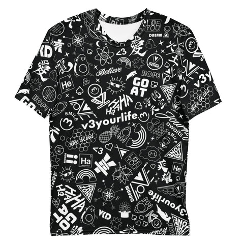 VKD T-shirt - Joyful Doodle (AOP) (Dark)