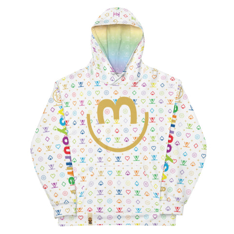 VKD Hoodie - Smile (All Over - White)