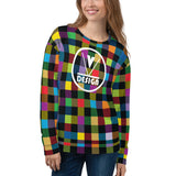 VKD Sweatshirt - VKD Plaid (Rainbow)