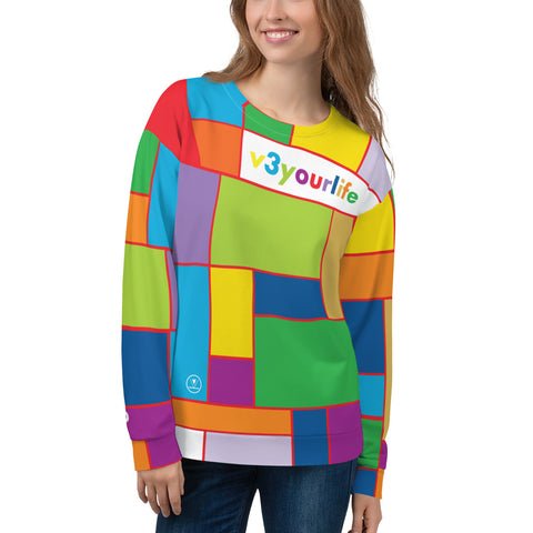 VKD Sweatshirt - VKD Quilt (Rainbow)
