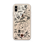 VKD iPhone Case - Doodle (Clear-Black)
