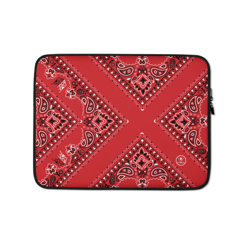 VKD Laptop Sleeve - Lovely Paisley (Red)