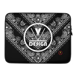 VKD Laptop Sleeve - Lovely Paisley II (Black)