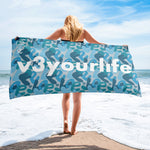 VKD Towel - Love Life (Blue)