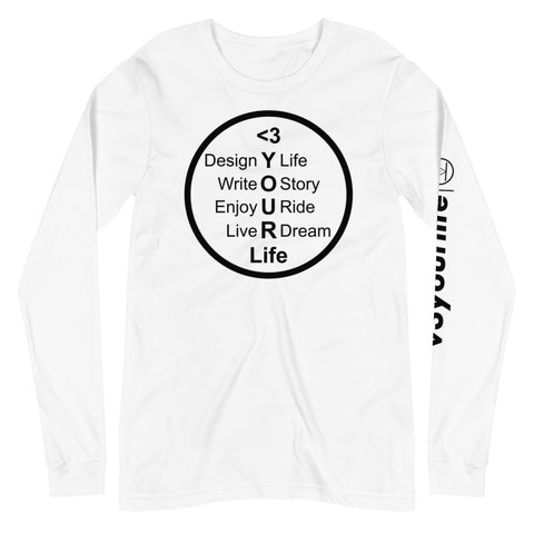 VKD Long Sleeve Tee - Love your life (White)