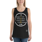 VKD Tank Top - Love your life (White text)
